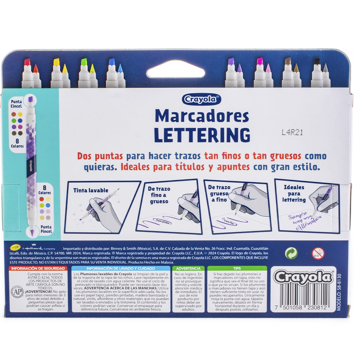 Plumones Duales CRAYOLA Nuevos Enthusiastic para Lettering image number null