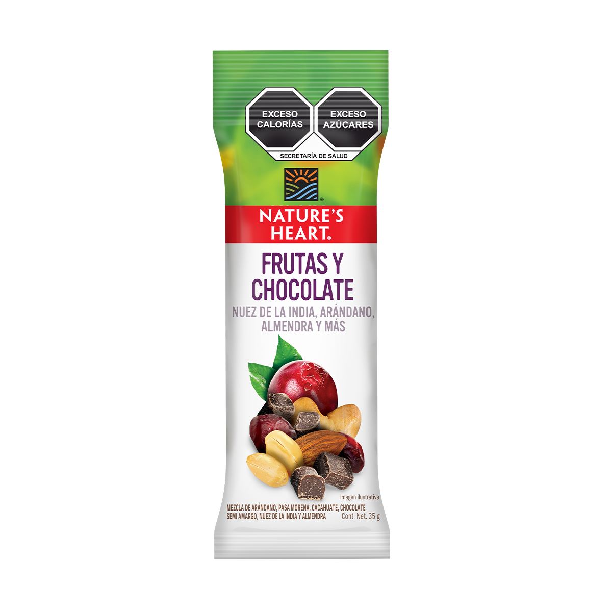 Frutas y Chocolate Nature's Heart 35g image number null