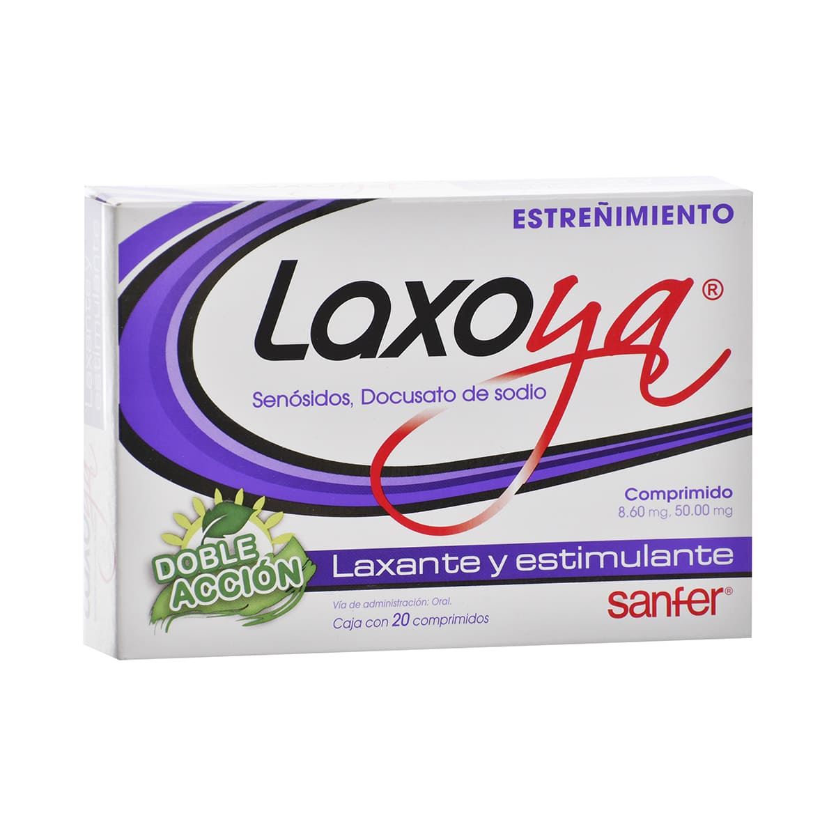 Laxoya Comprimidos 20 8.6/50 mg image number null