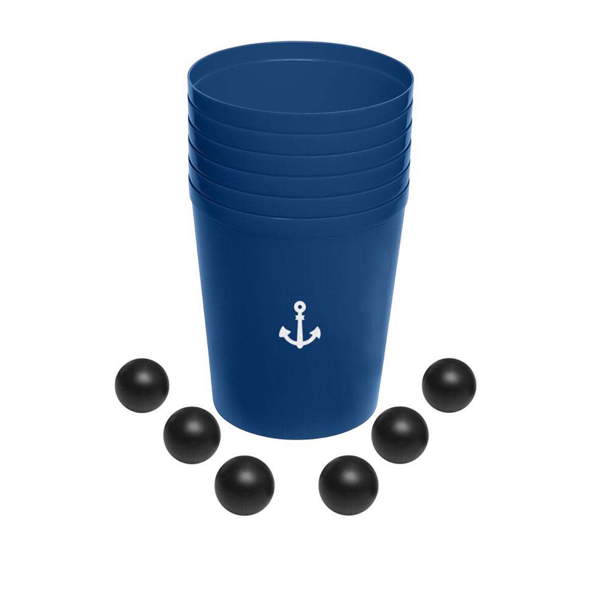 Beer Pong Gigante 6 cubetas y 6 pelotas image number null