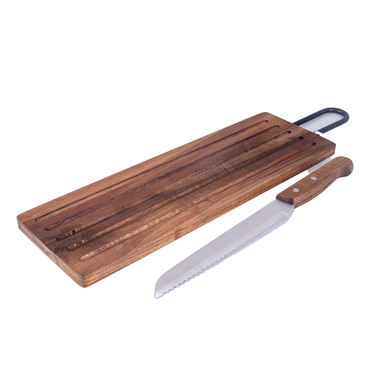 Home Nature Juego de Tabla de madera con cuchillo image number null