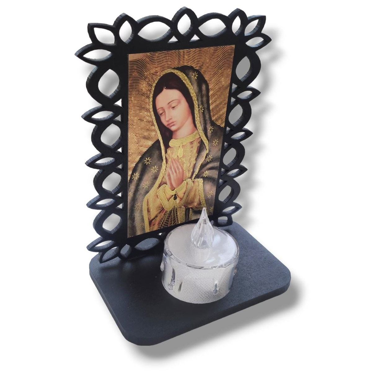 Retablo con vela Virgen image number null