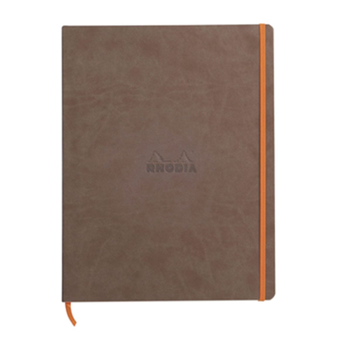 Libreta Rhodia A4 Pasta Suave Rayas Color Cafe image number null