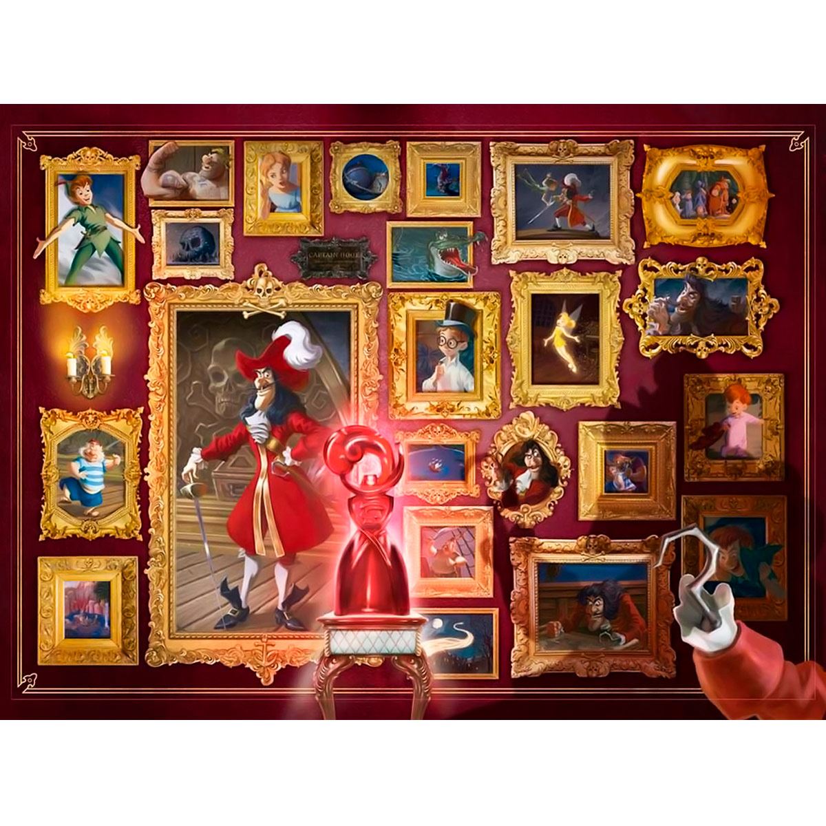 Rompecabezas 1000 pz Disney villanos: capitán garfio image number null