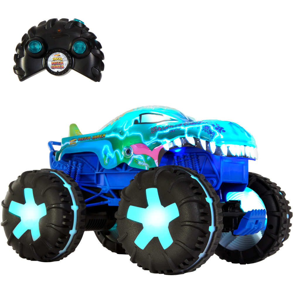 Veh&iacute;culo de Control Remoto Mega Wrex con Luces y Sonidos Monster Trucks HOT WHEELS image number null