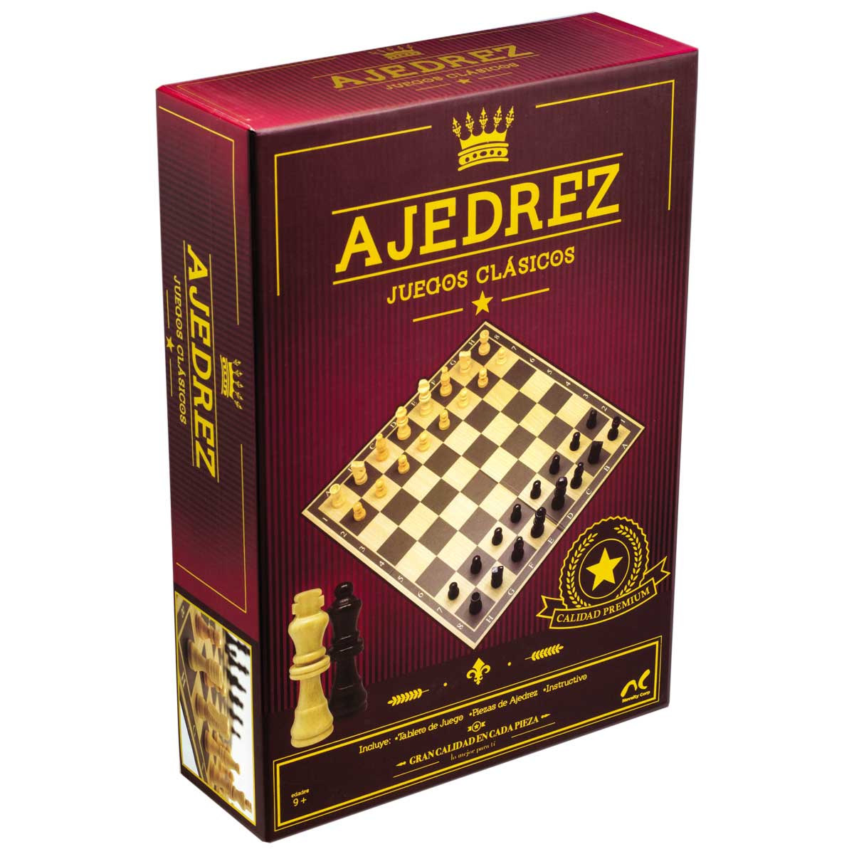 Ajedrez Clásico de Lujo con Piezas de Madera image number null