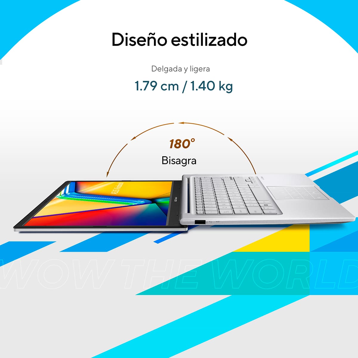 Laptop ASUS VivoBook 14 Pulgadas X1404ZA-NK003W Ci5 1235U 8G 512G Plata image number null