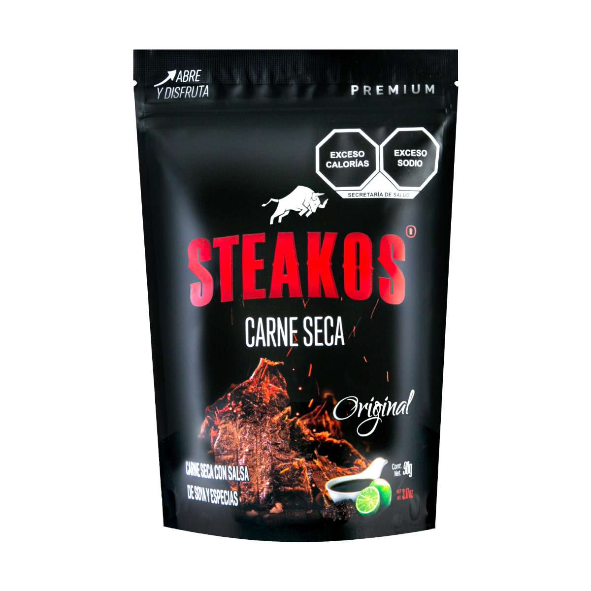 Carne Seca Receta Original Steakos 90g image number null