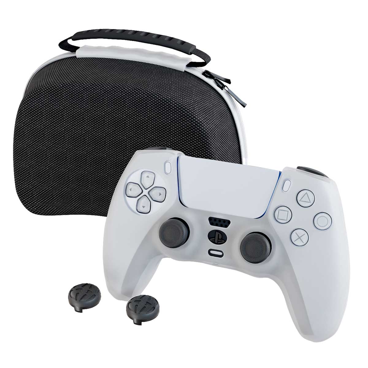 Estuche para Control ATOM GAMES para Play Station 5 con GRIPS para Botones y Funda para Control image number null