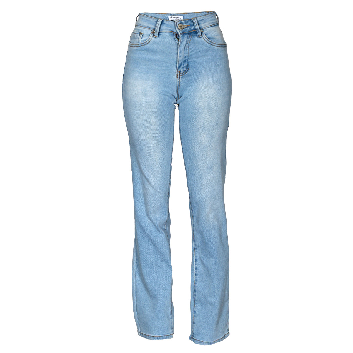 Jeans Recto Tiro Alto Philosophy Talla 13 para Mujer image number null