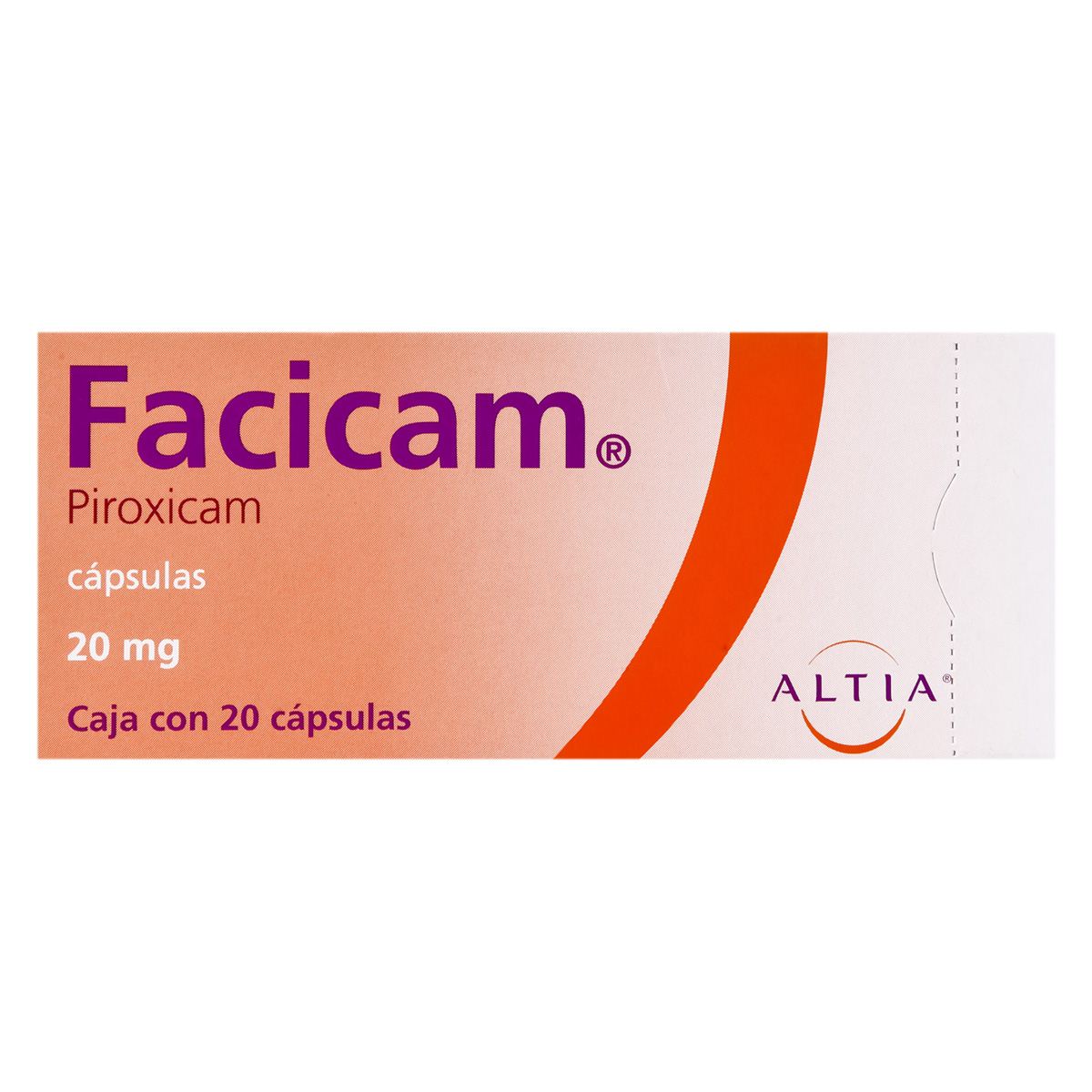Facicam 20 mg. Cap. C/20 image number null