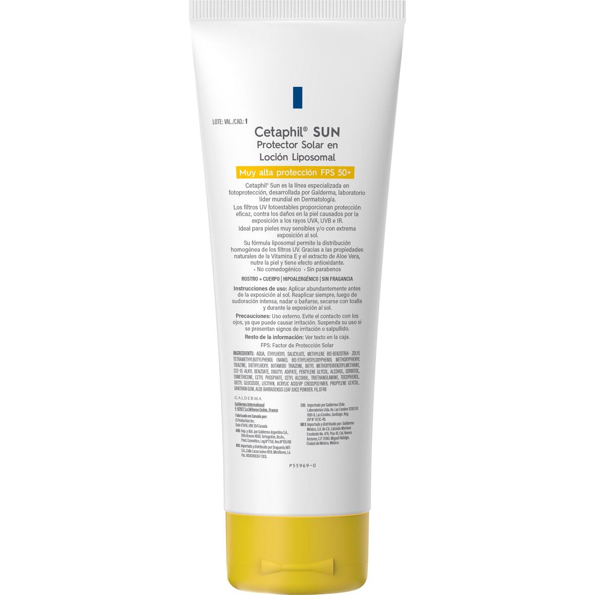 Cetaphil Sun FPS 50+ Protector Solar en Loción Liposomal 100ml image number null