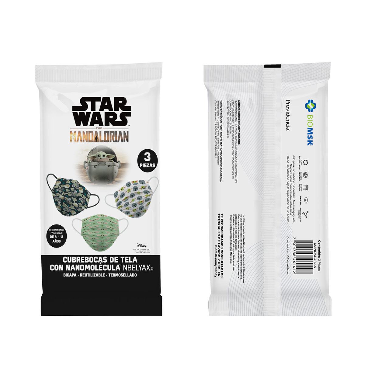 Cubreboca Star Wars inf reut e/3 image number null