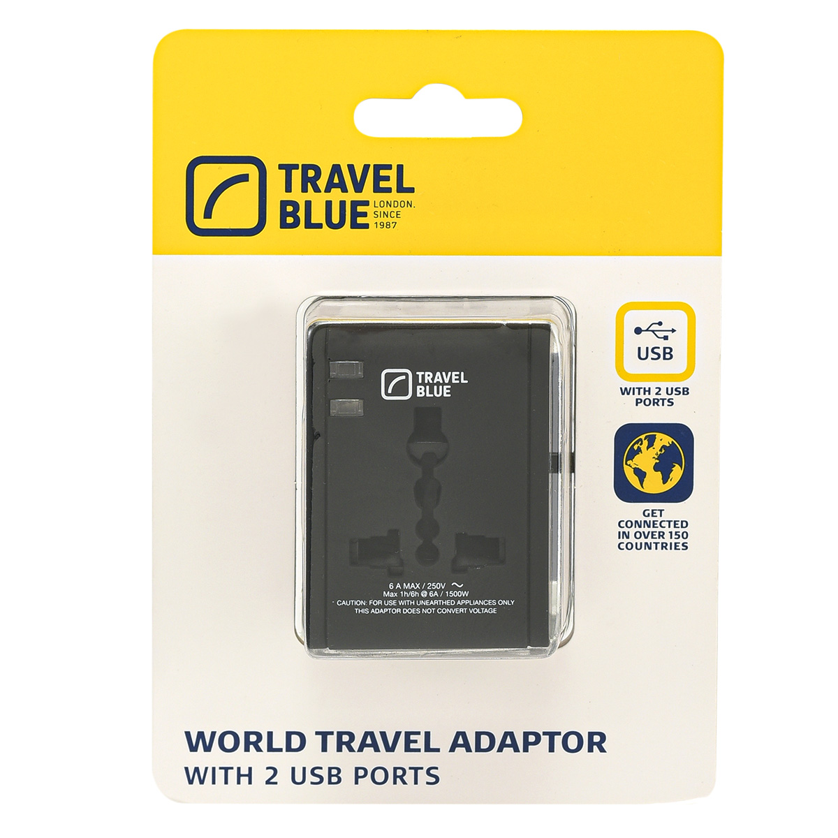 Adaptador Mundial de Viaje Travel Blue image number null
