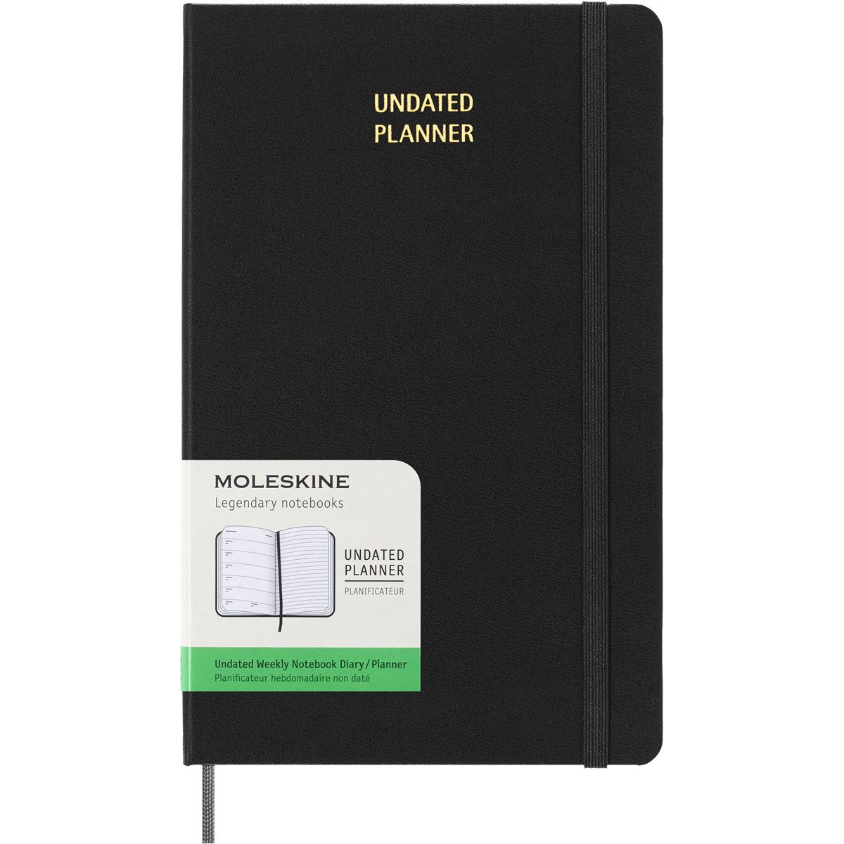Agenda Sin Fecha Negra Semanal Pasta Dura Moleskine image number null