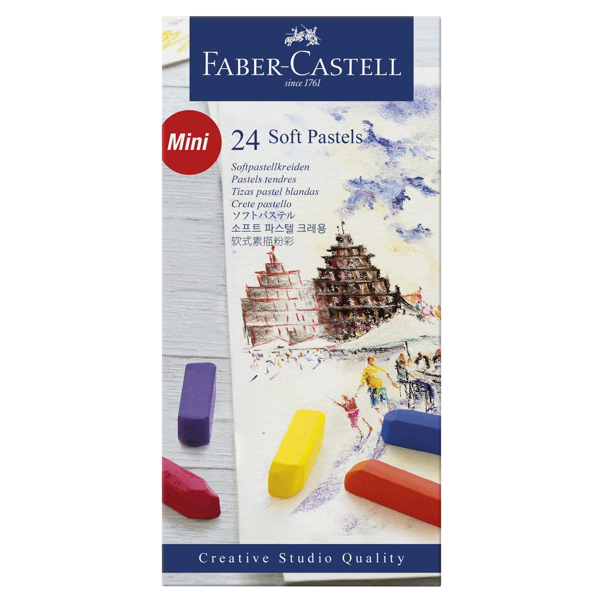 Mini Pasteles Blandos Faber-Castell de 24 Piezas image number null