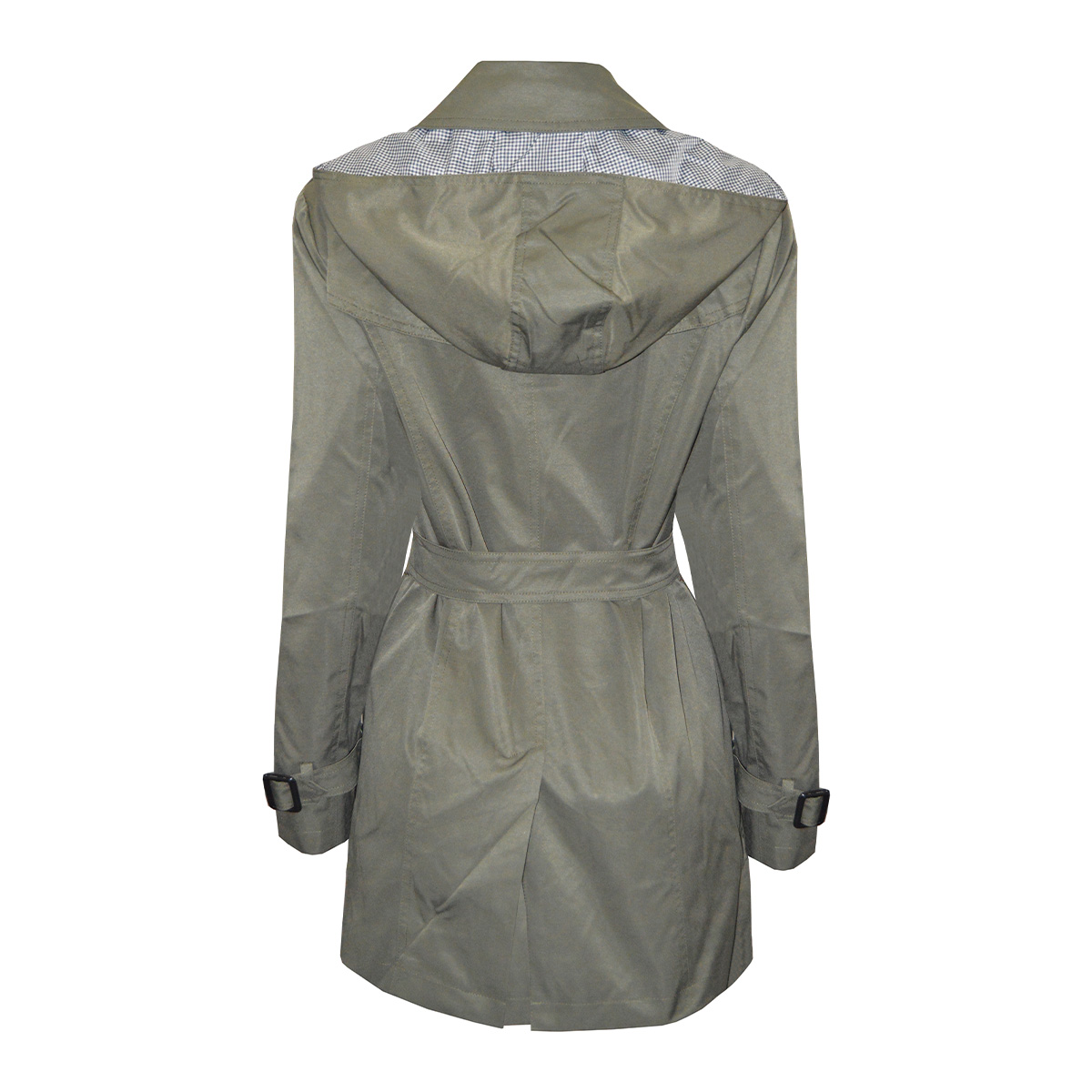 Gabardina con Capucha y Cinturón Philosophy Talla Mediana para Mujer image number null