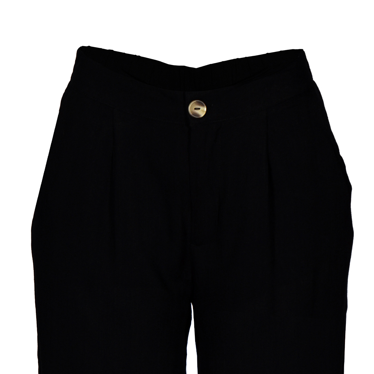 Pantal&oacute;n Ancho Liso Philosophy Color Negro Talla Mediana para Mujer image number null