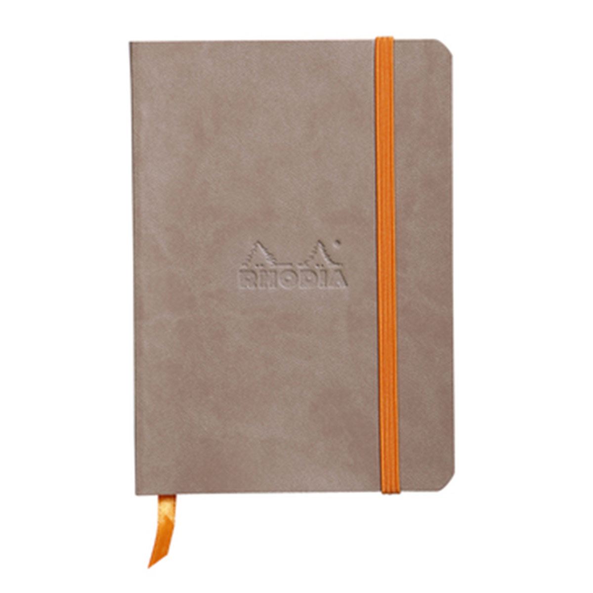 Libreta Rhodia A6 Pasta Suave Puntos Color Taupe image number null