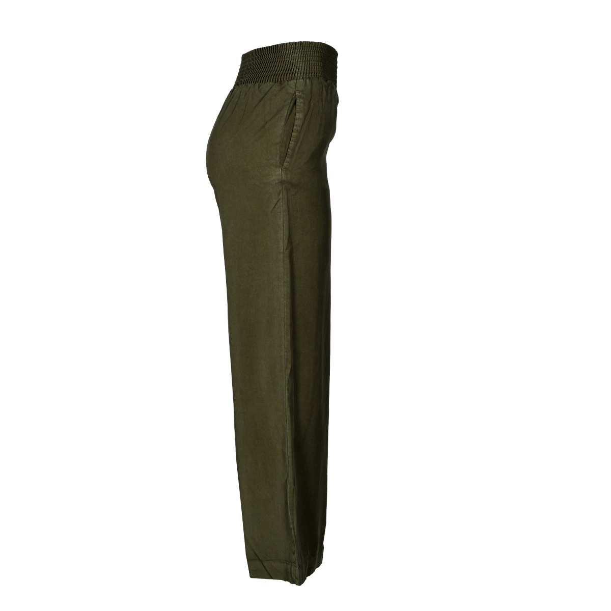 Pantal&oacute;n Liso Pata Ancha Philosophy Color Verde Talla Mediana para Mujer image number null