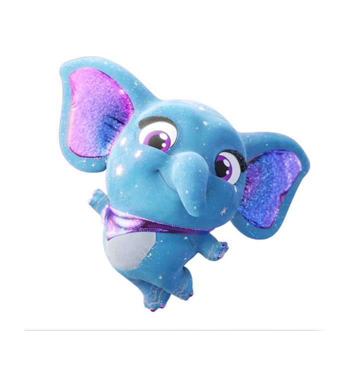 Peluche Electr&oacute;nico EOLO Fiesta de Mascotas Disco Ball Baby Nesha Elefante con Sonidos image number null