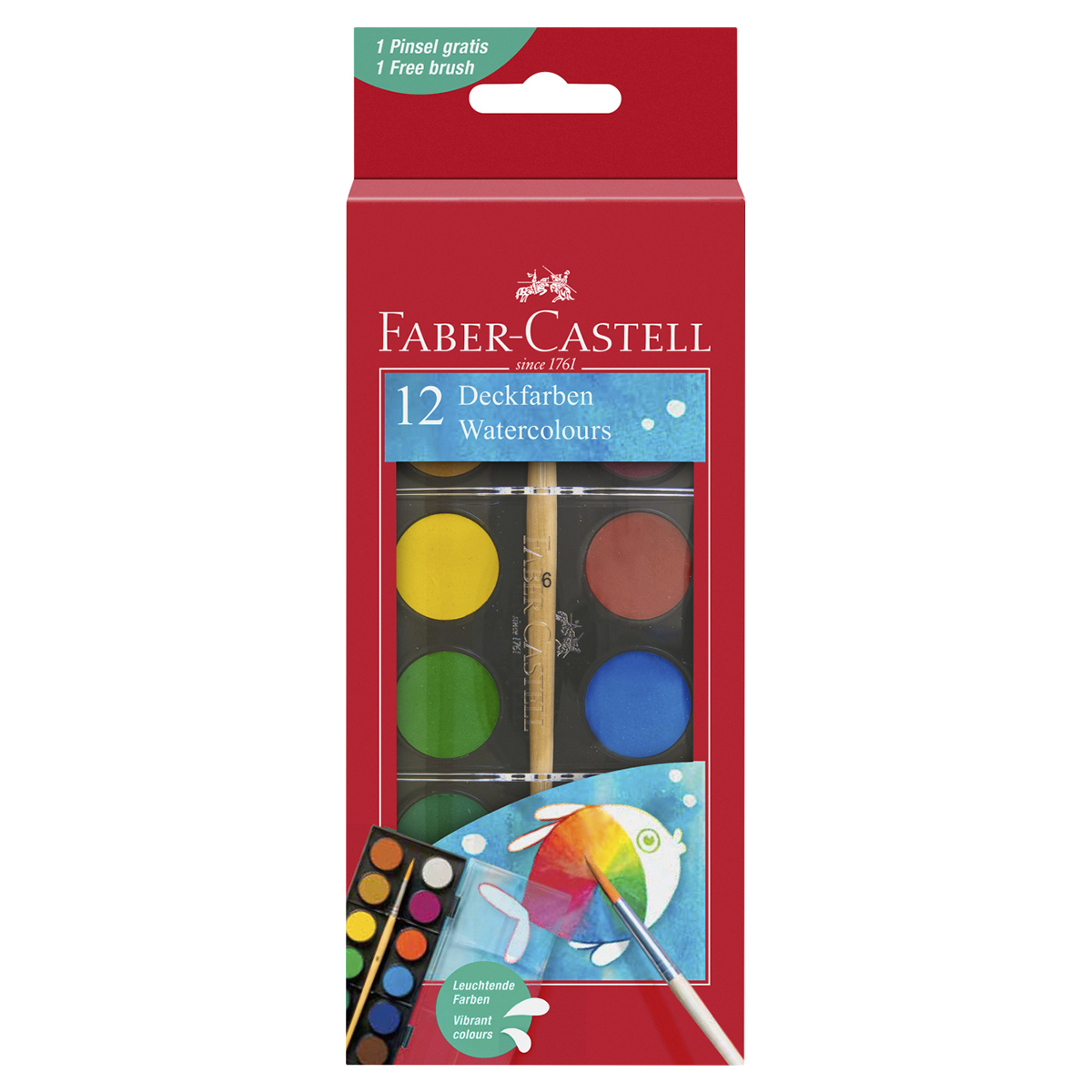 Set Acuarelas con 12 piezas Faber Castell image number null