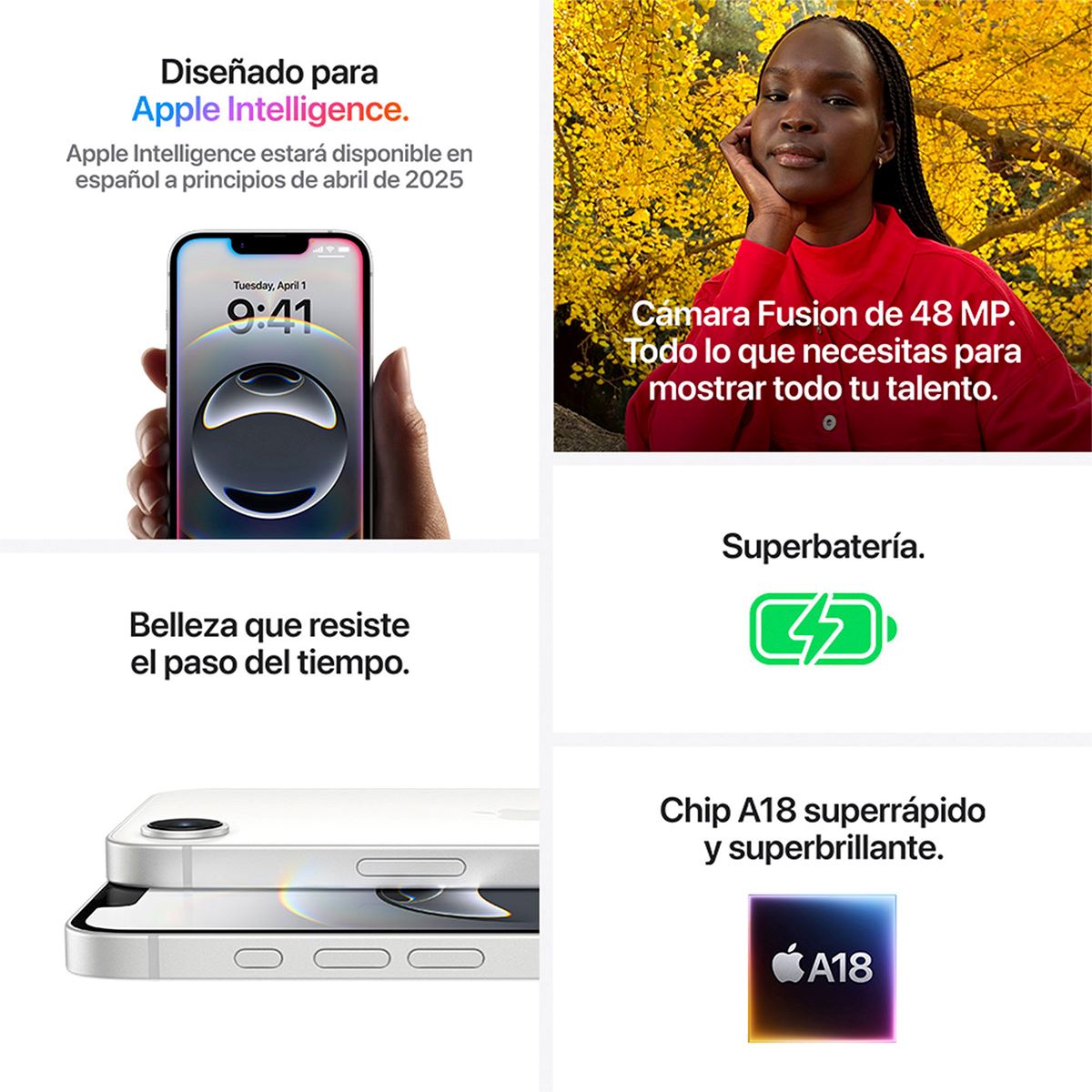 iPhone 16e 128GB Negro Telcel R3 image number null
