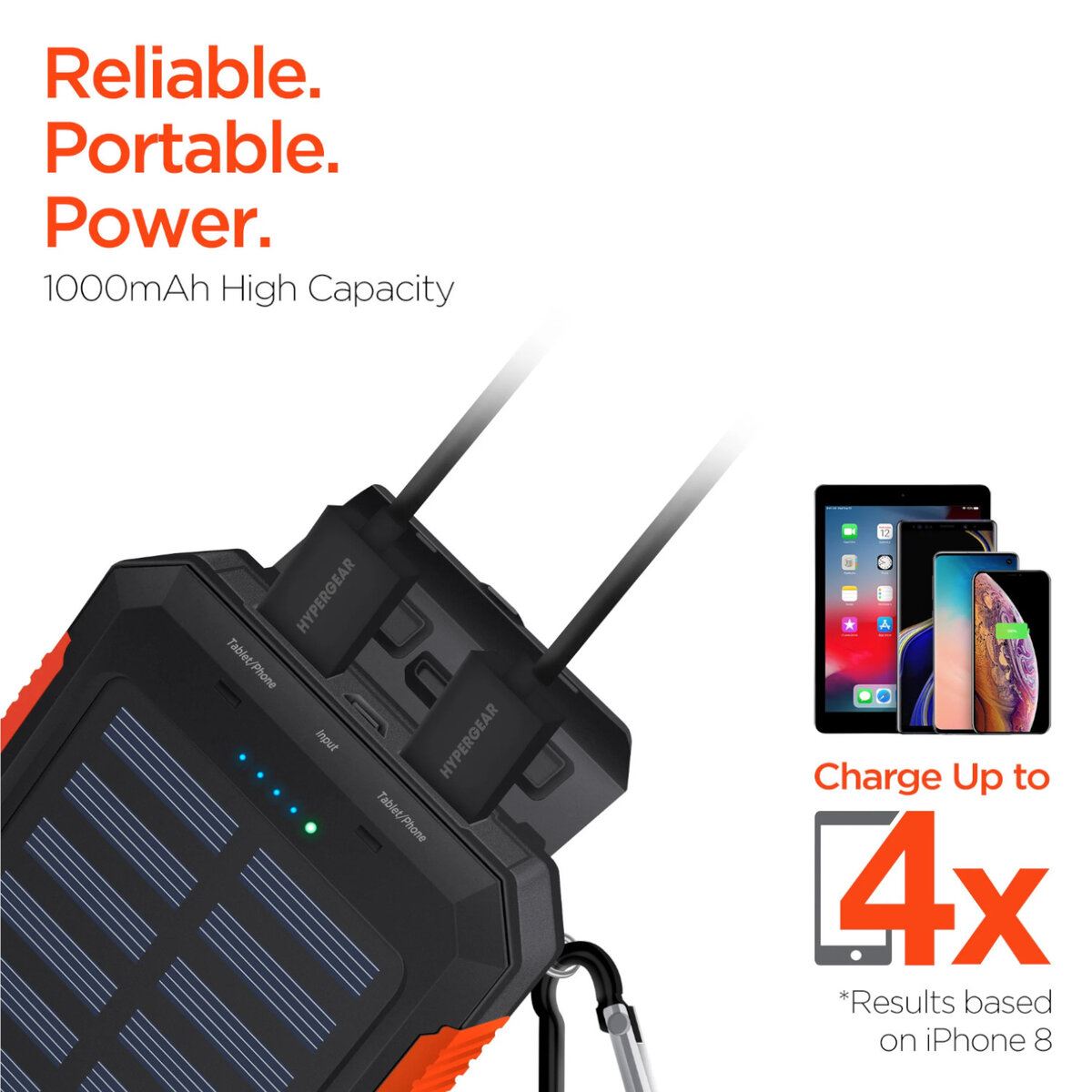 Power Bank HyperGear Wireless Solar 10000 Mah image number null