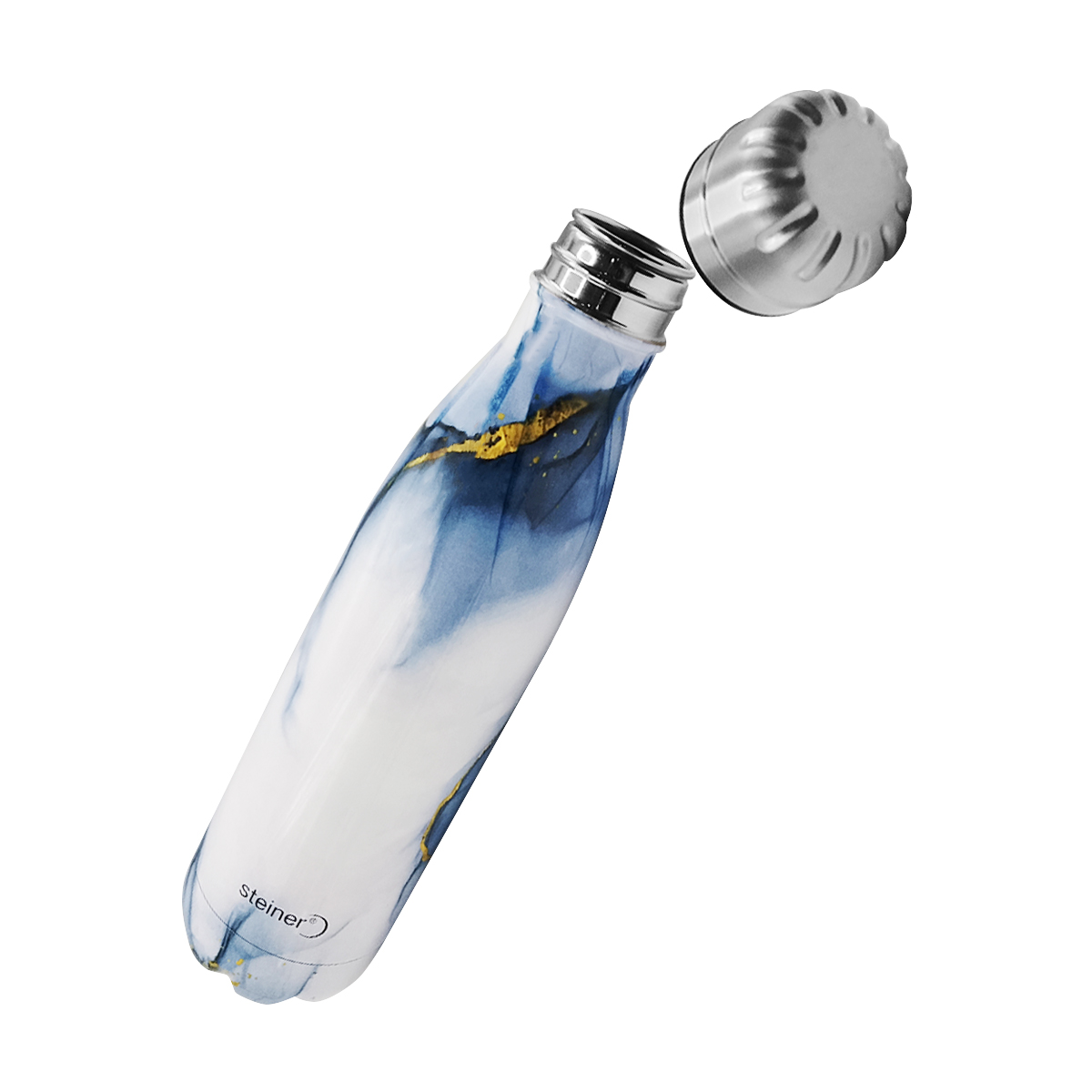 Botella de Acero Inoxidable 750 ml Color Negro con Gris image number null