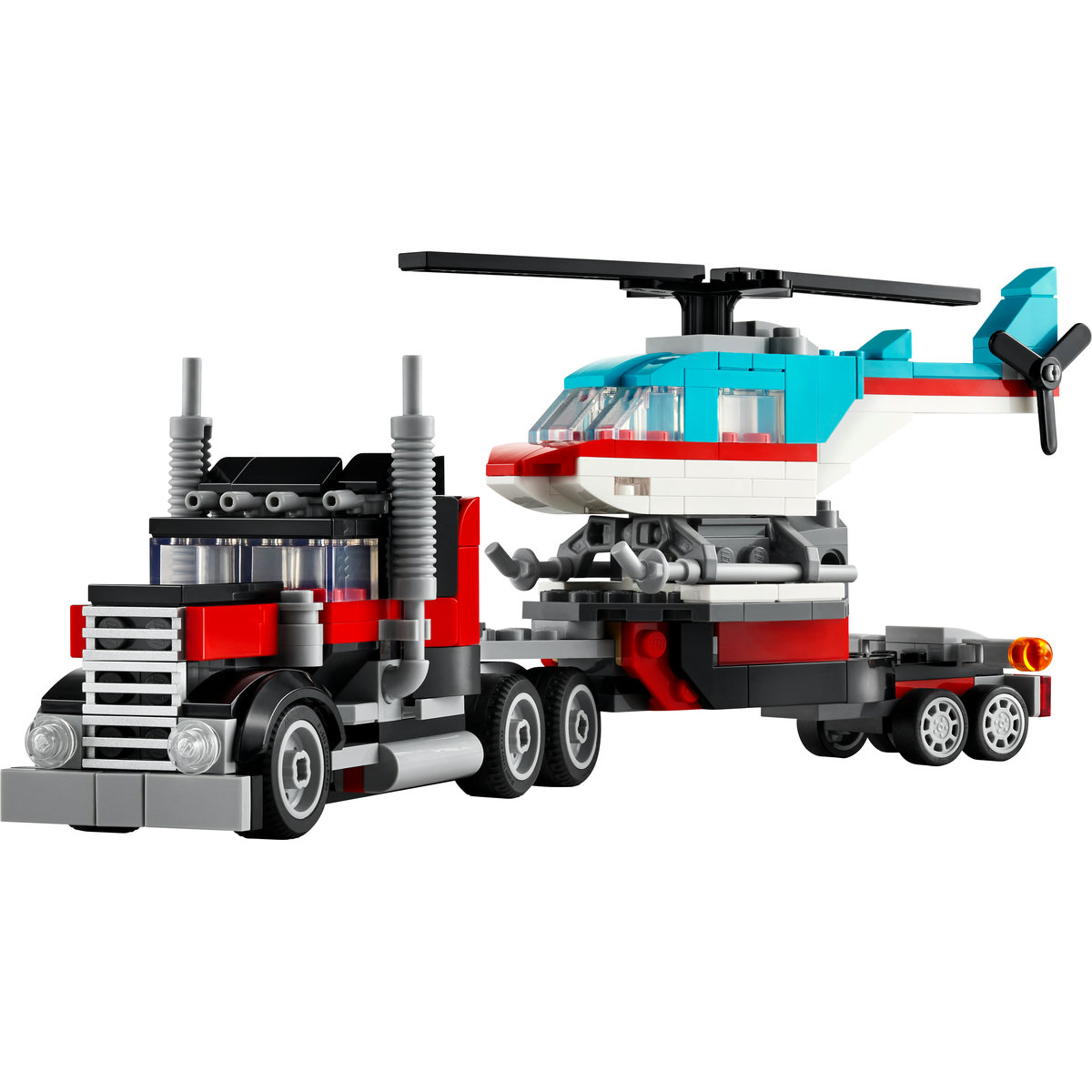 LEGO® Camión Plataforma con Helicóptero image number null