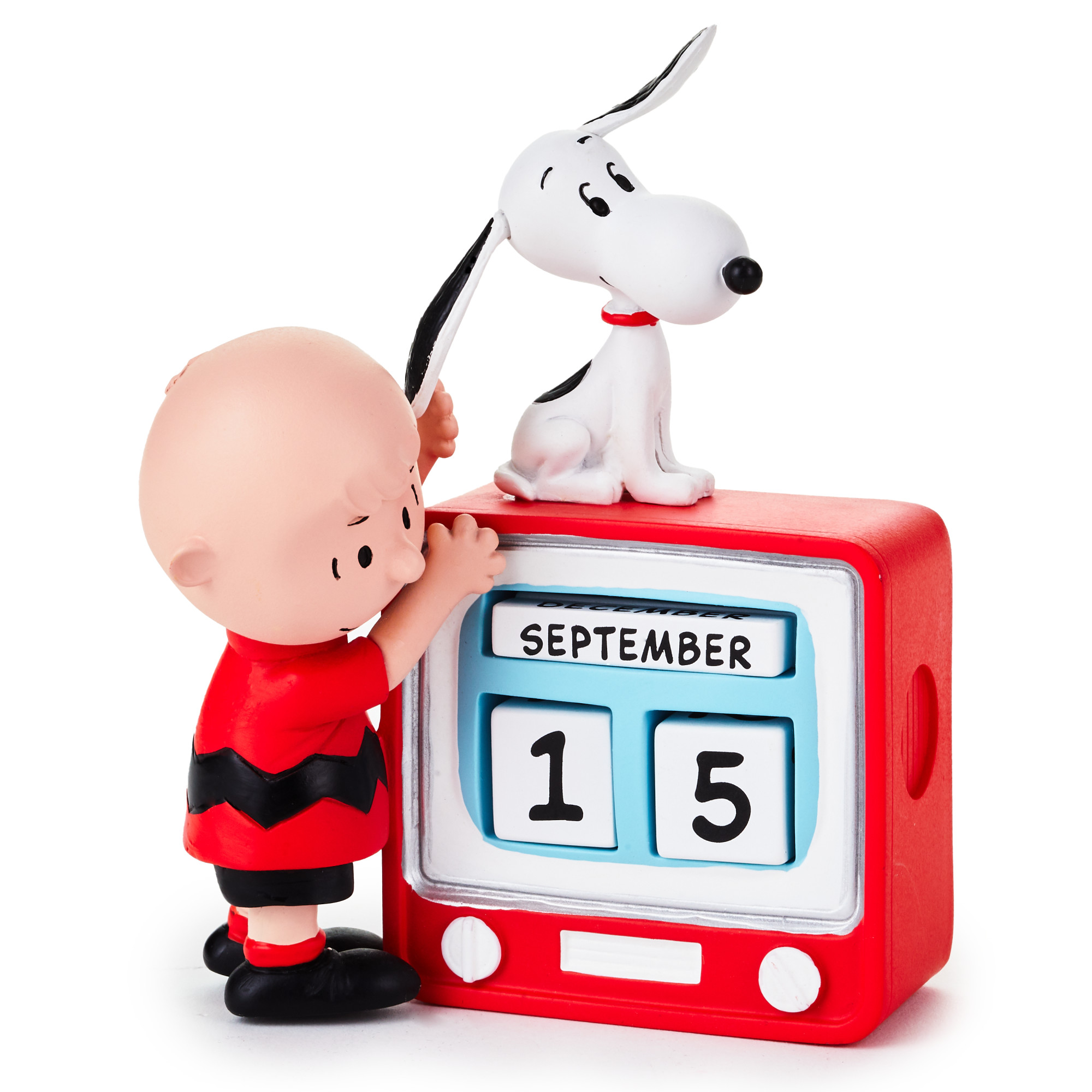 Calendario Perpetuo de TV con Figuras de Snoopy y Woodstock image number null