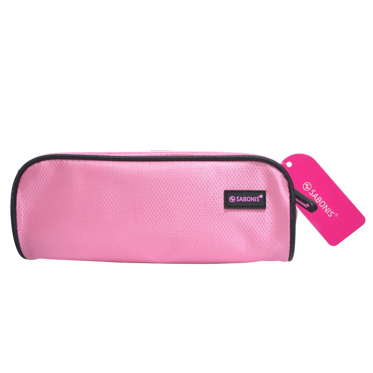 Lapicera rectangular mediana rosa con borde negro Sabonis image number null