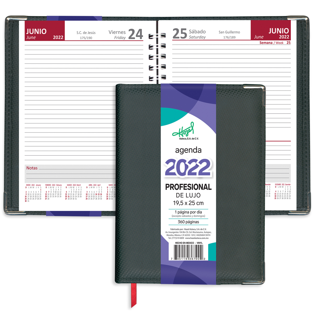 Agenda OFI-PRO profesional negra image number null