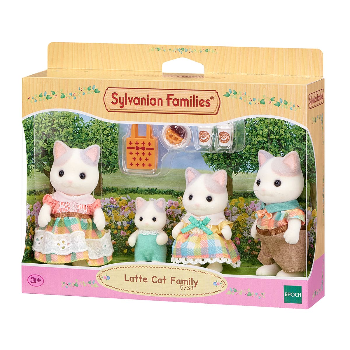 Familia Gato Latte Sylvanian Families image number null
