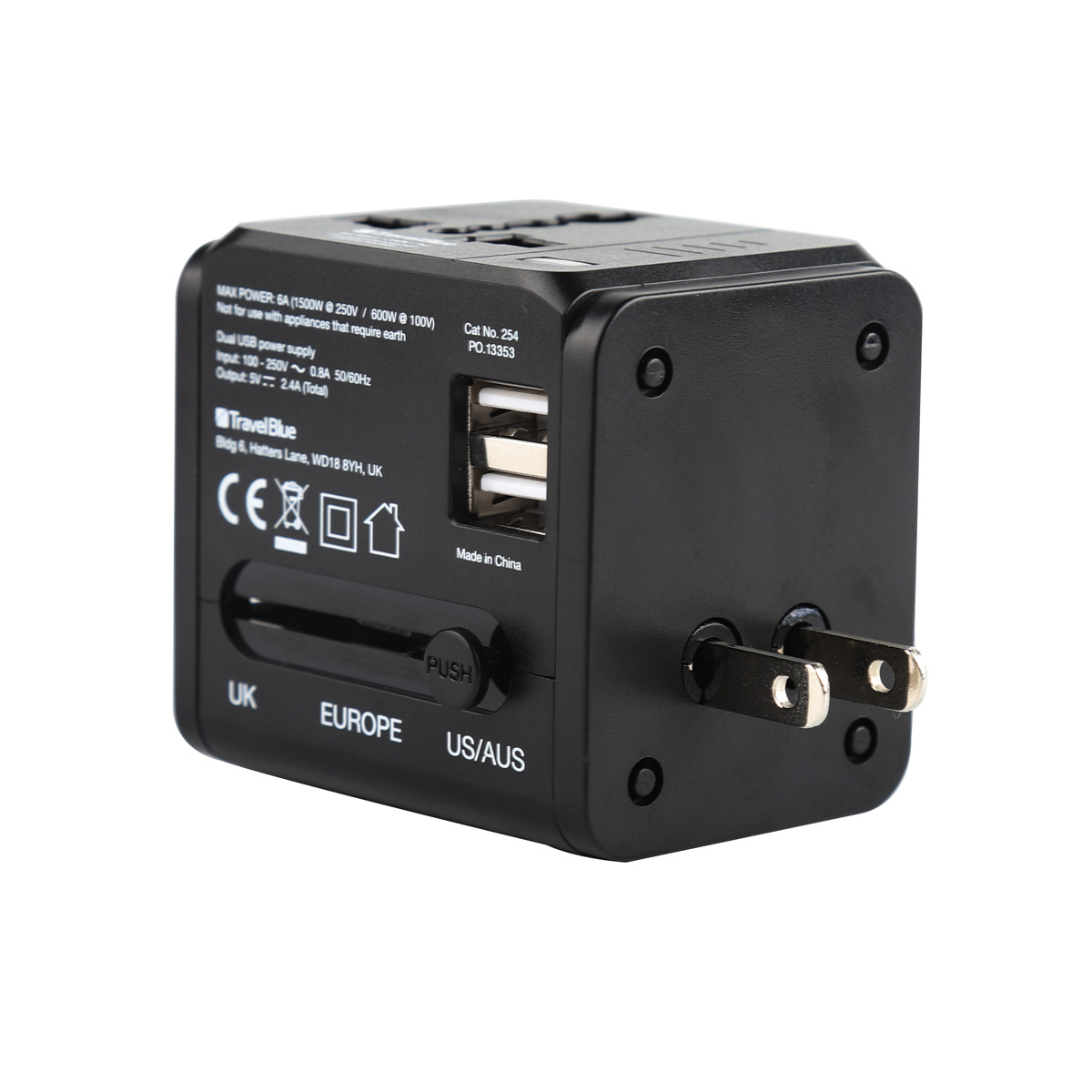 Adaptador Mundial de Viaje Travel Blue image number null