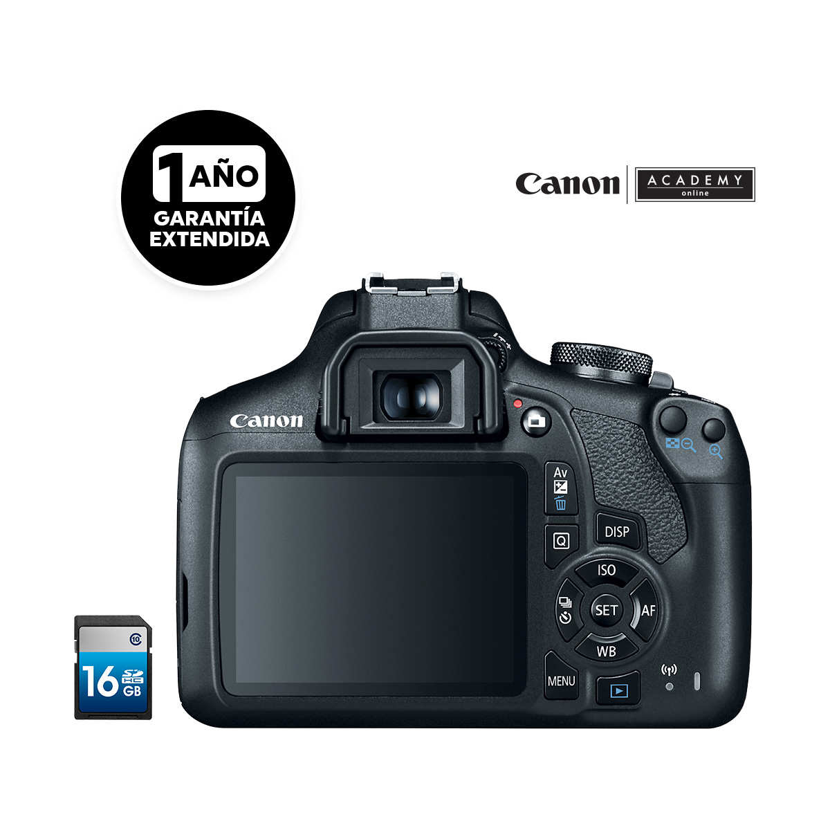 Cámara Canon T7 KIT doble lente 18–55/EF 75-300 image number null