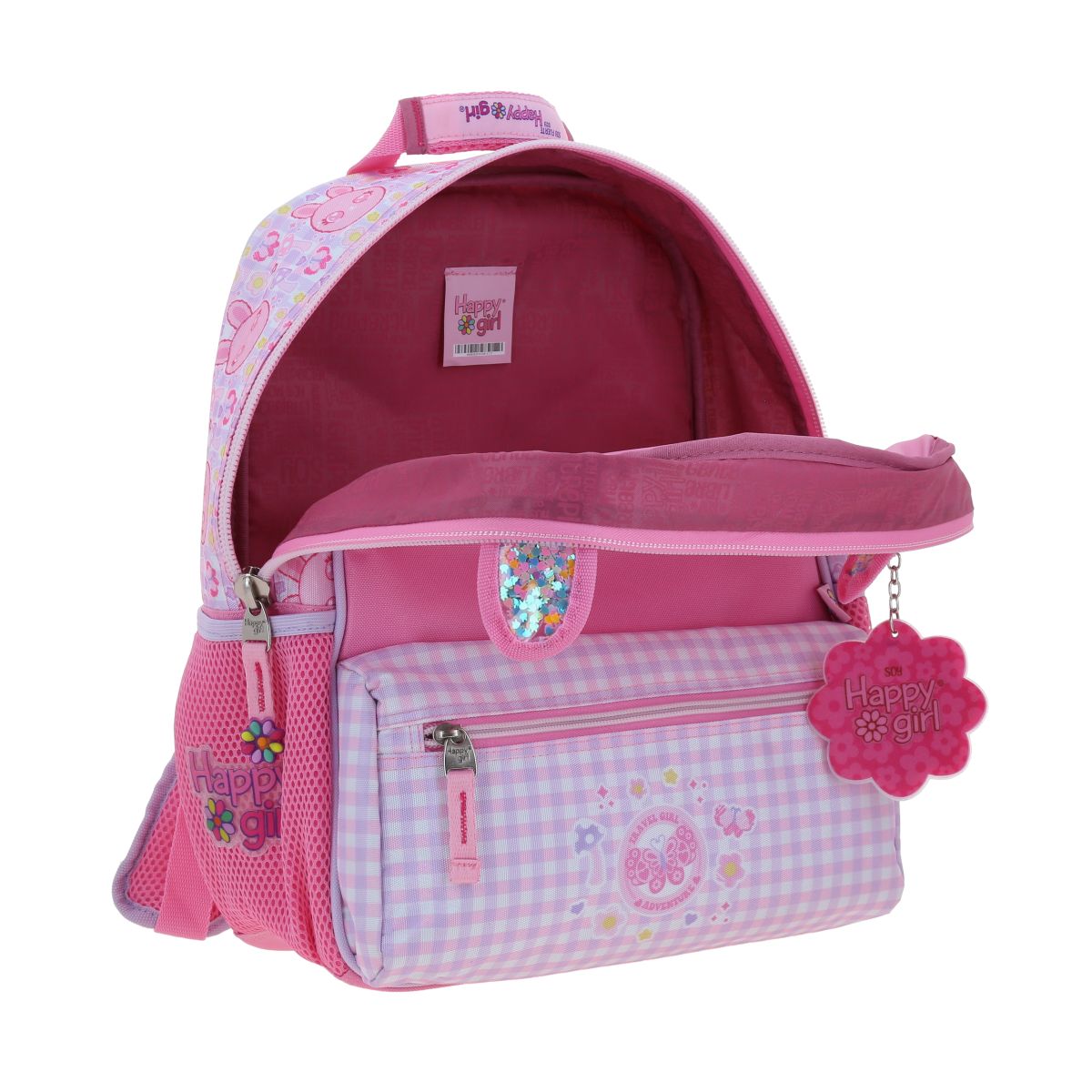 Mochila Mediana Rosa Lepin Happy Girl Chenson image number null