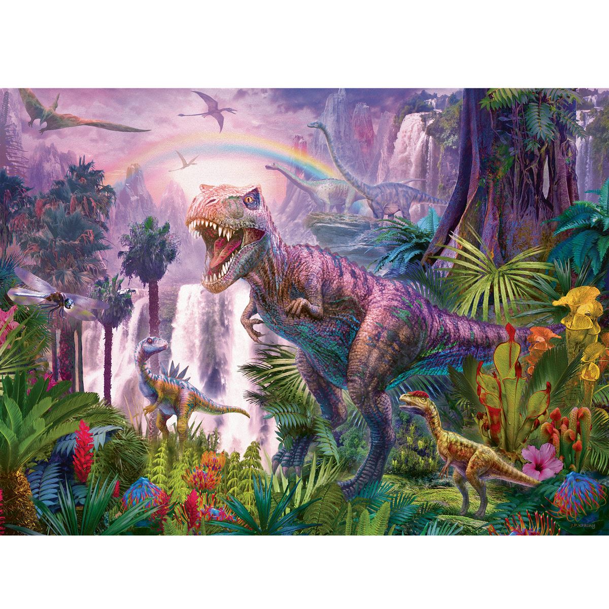 Rompecabezas Pa&iacute;s de los Dinosaurios 200 piezas image number null