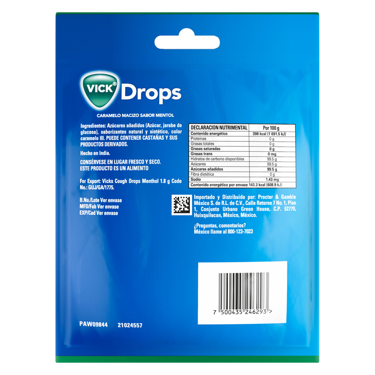 Drops Menta Vick image number null
