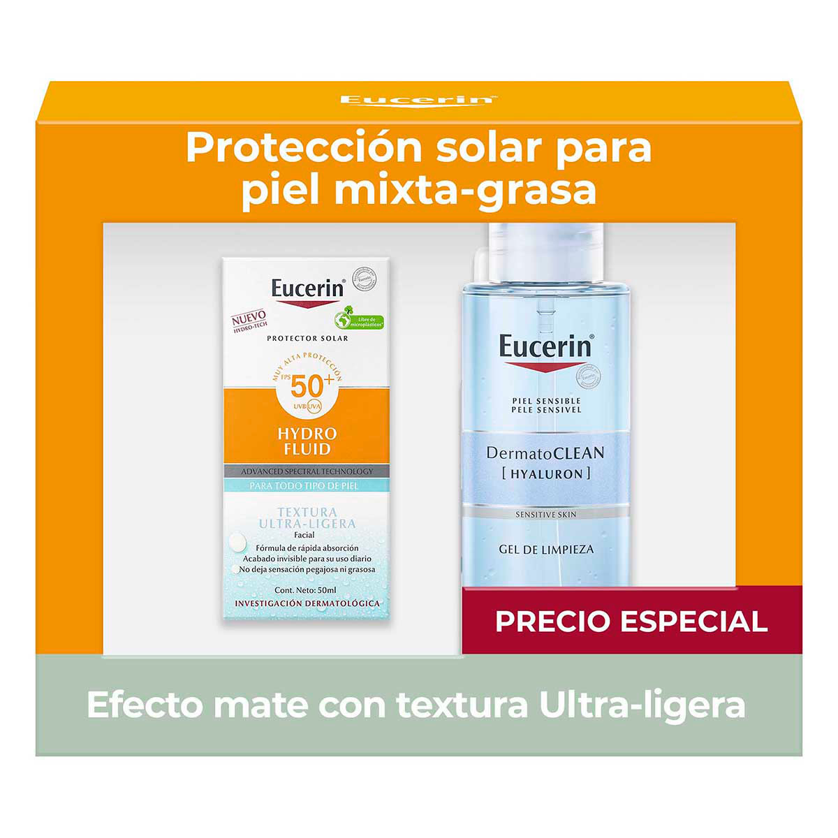 Eucerin Pack Sun Hydro Fluid 50 ml + Gel 200 ml Summer image number null