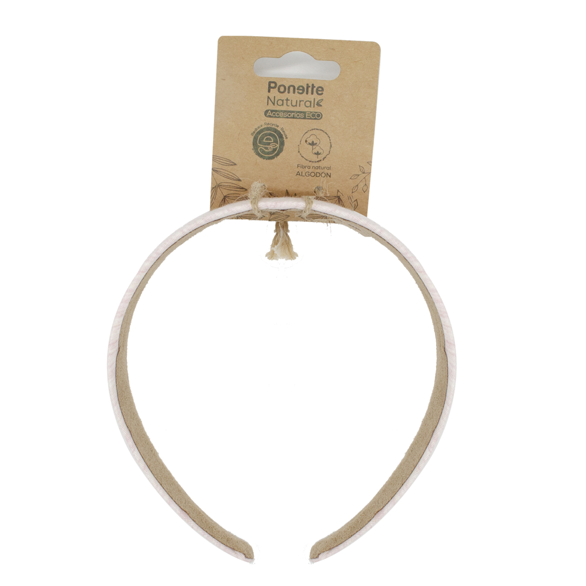 Diadema Eco Rosa Ponette Natural image number null