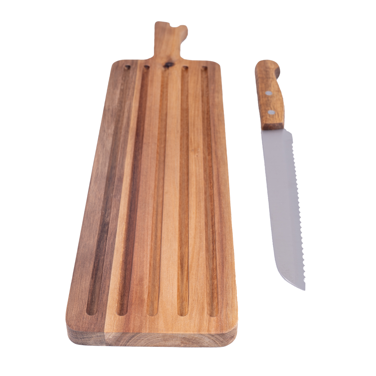 Home Nature Juego de Tabla con Cuchillo para Pan12 x 47 x 7 x 1.5 cm image number null