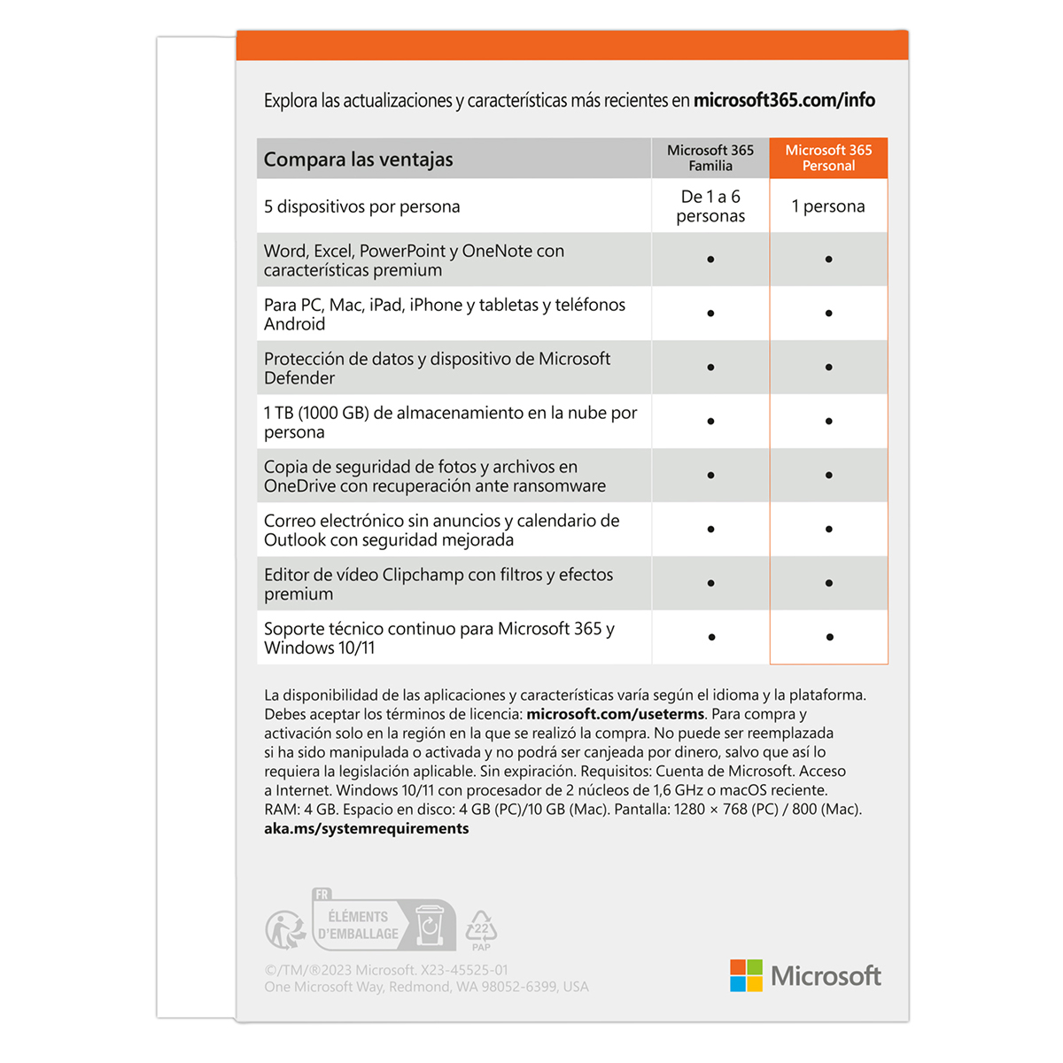 Microsoft 365 Personal image number null