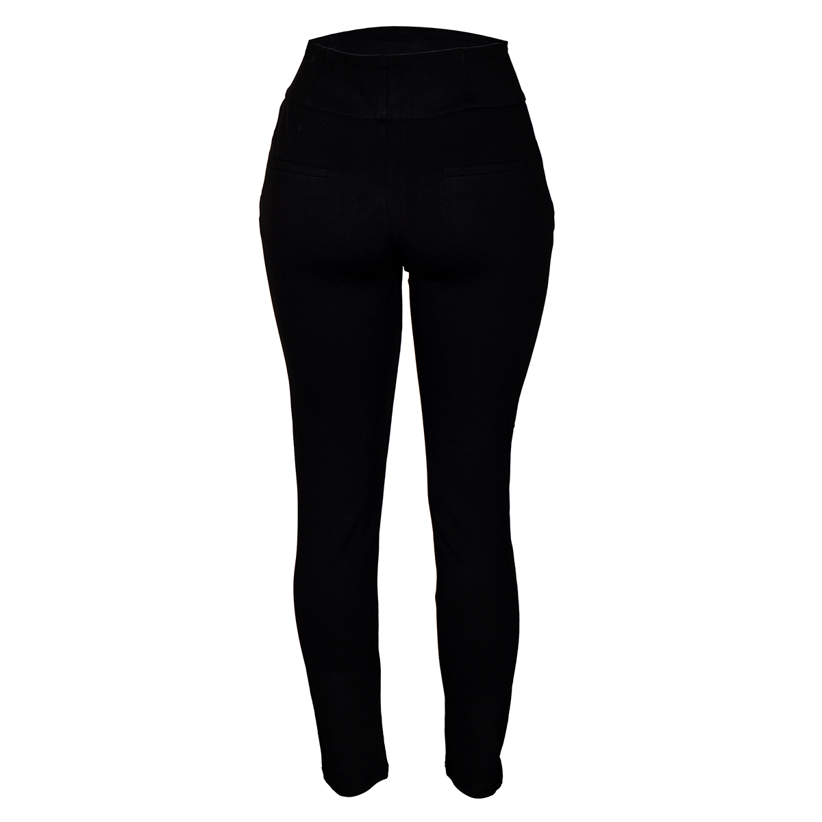 Pantalón Recto De Pretina Ancha Philosophy Color Negro Talla Mediana para Mujer image number null