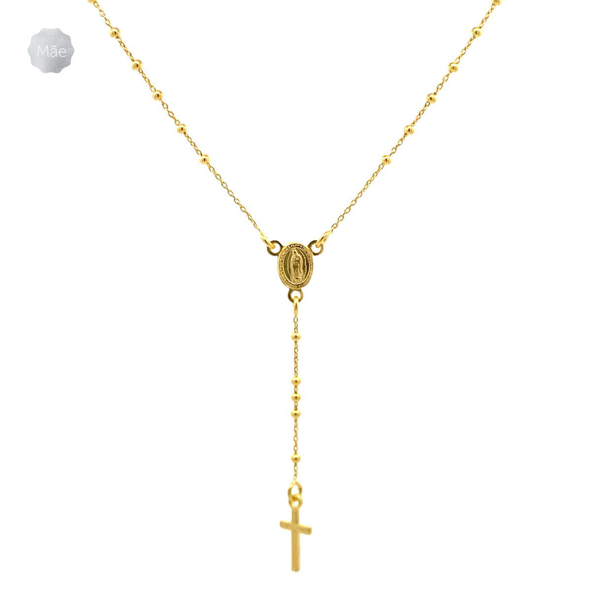 Collar Rosario delgado oro image number null