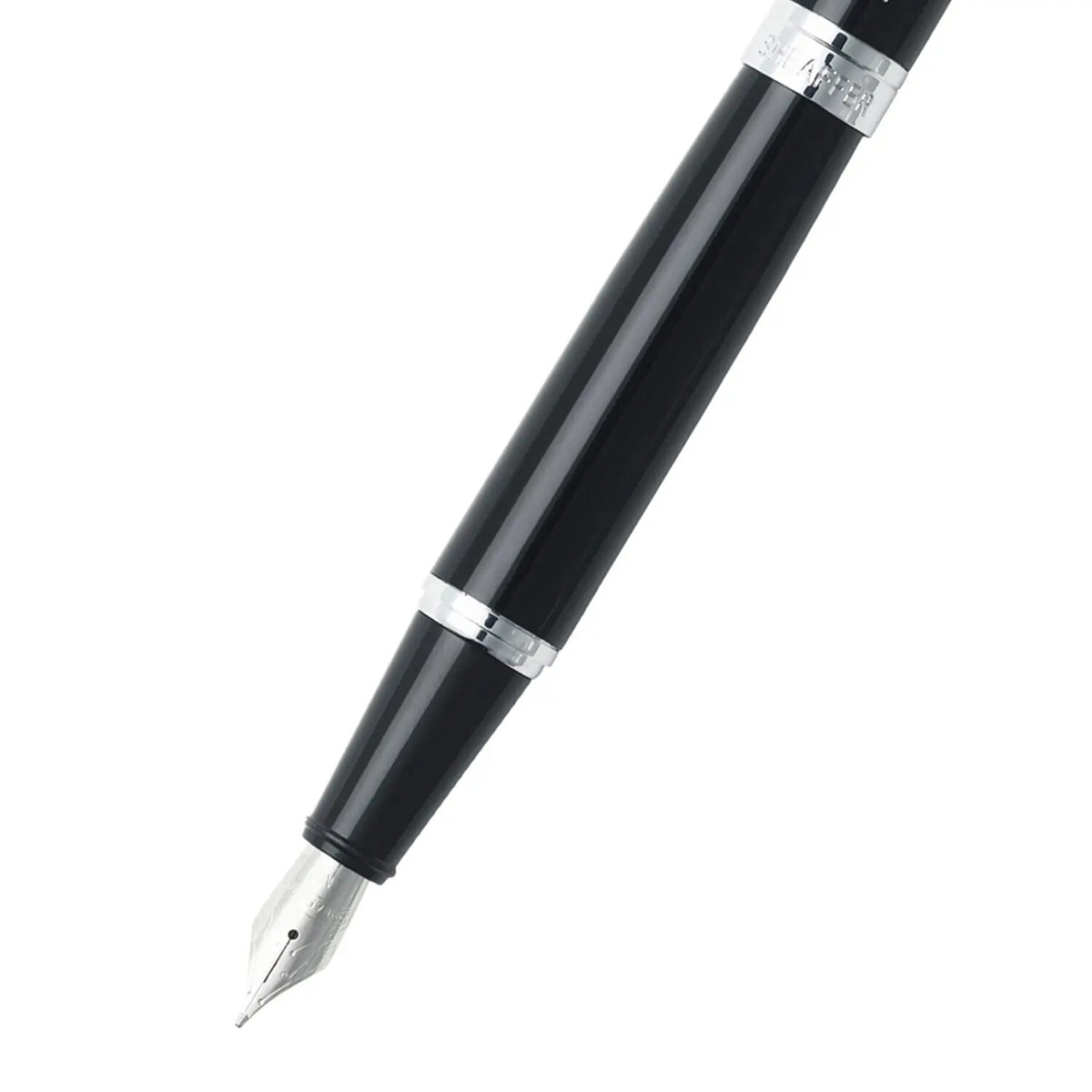 Pluma fuente  serie 300 negro brillante ct punto mediano Sheaffer image number null