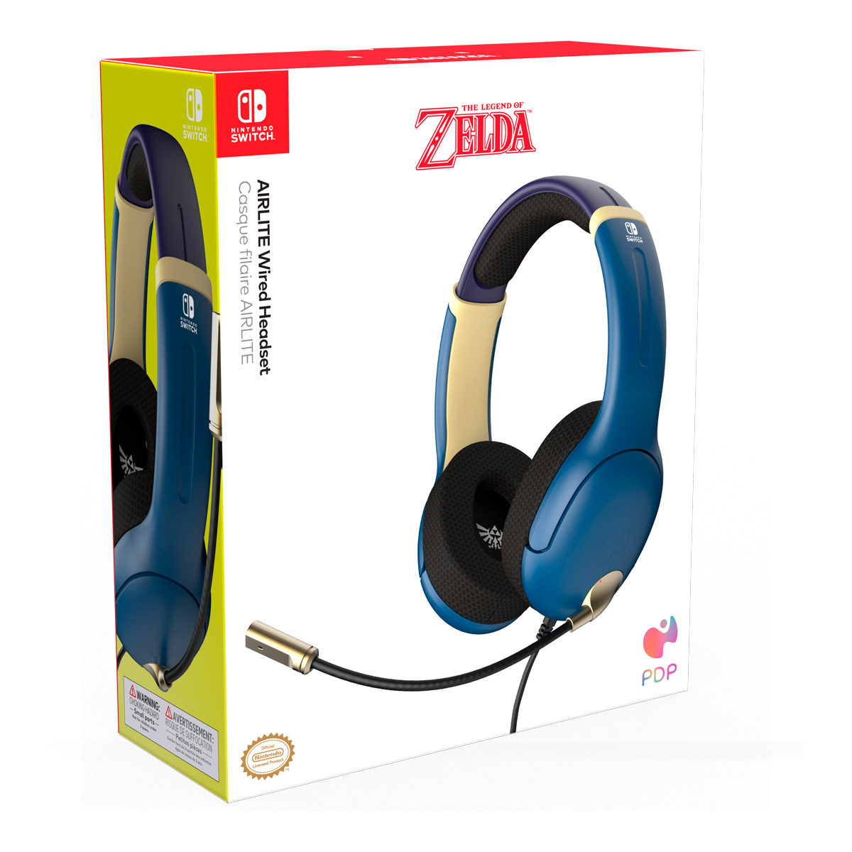 Aud&iacute;fonos Nintendo Switch PDP AirLite Brave Azul image number null