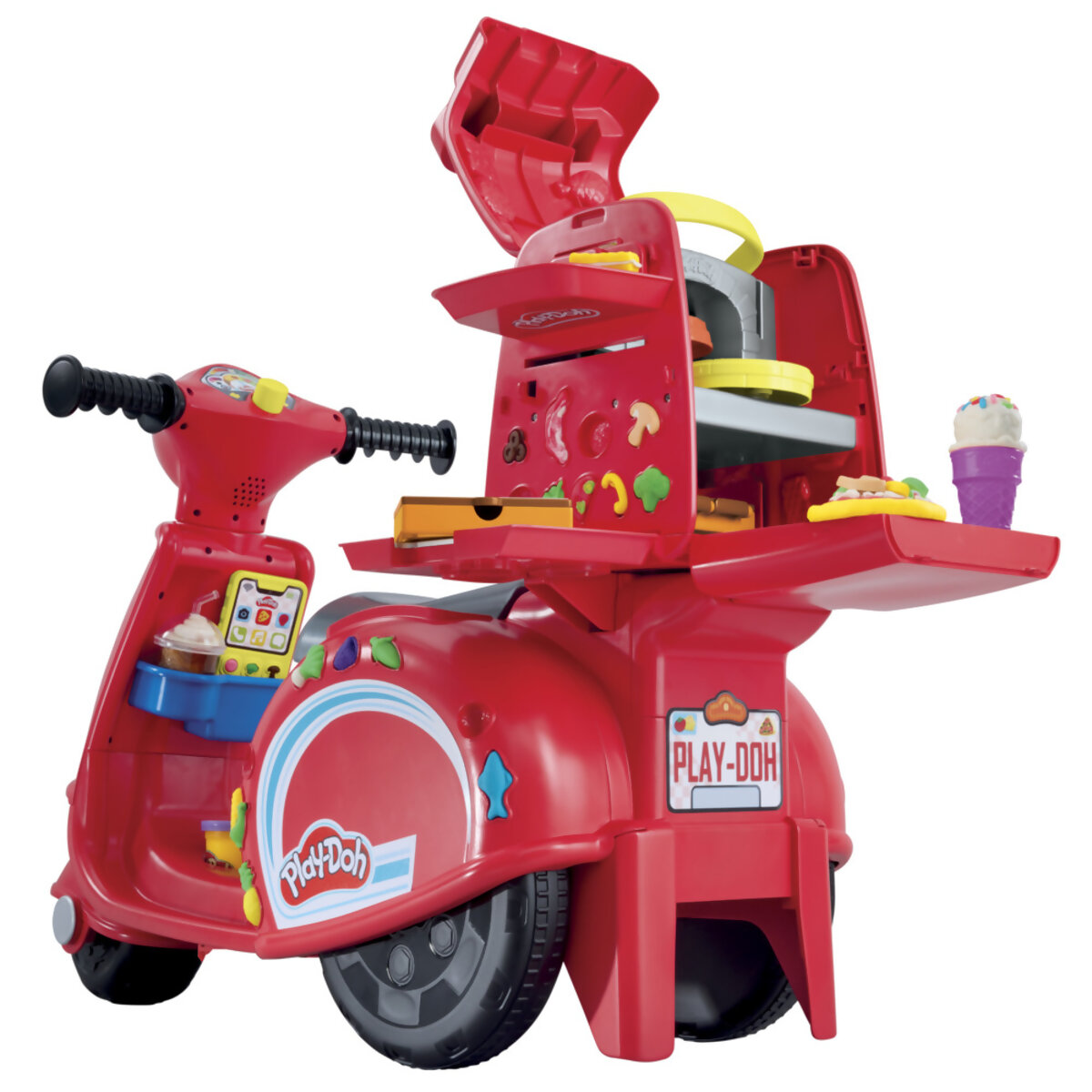 Moto Scooter Play-doh Repartidor de Pizzas image number null