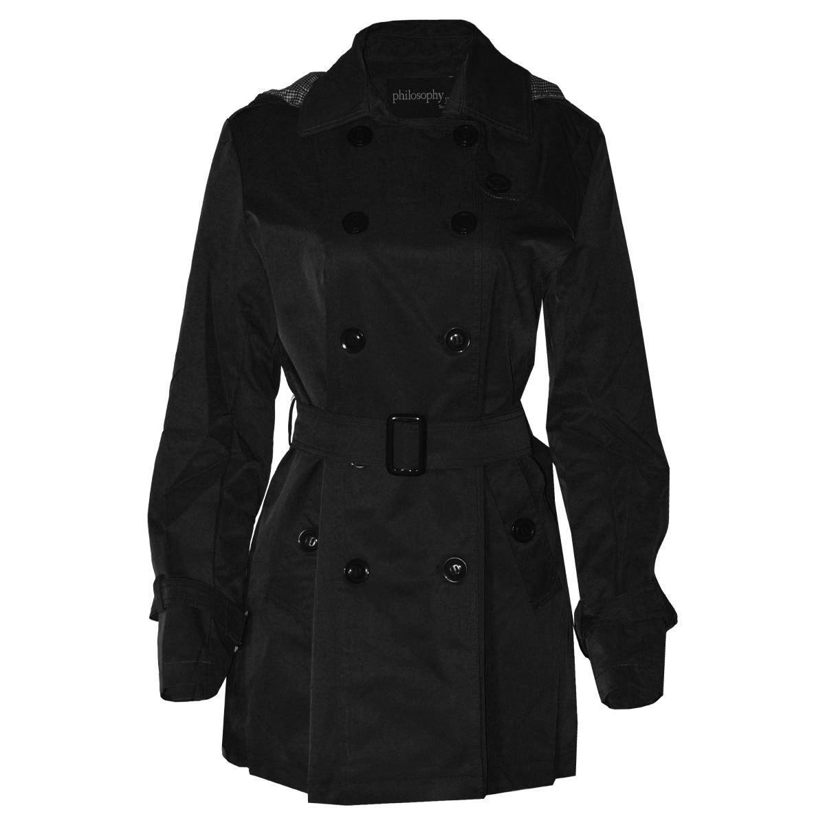 Gabardina Philosophy con capucha para mujer talla grande image number null