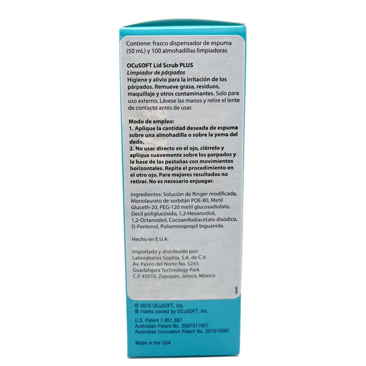 OCuSOFT&reg; Espuma Limpiadora para P&aacute;rpados image number null